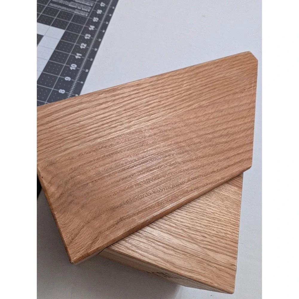 Cutco‎ 5 Slot Wooden Knife Block Solid Oak Kitchen Cutlery Storage Holder